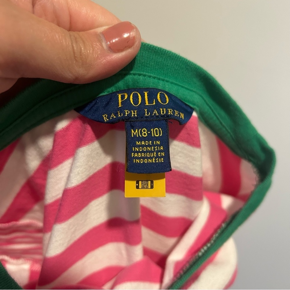 Polo Ralph Lauren Striped Cotton Jersey Tee Dress - Picture 2 of 8